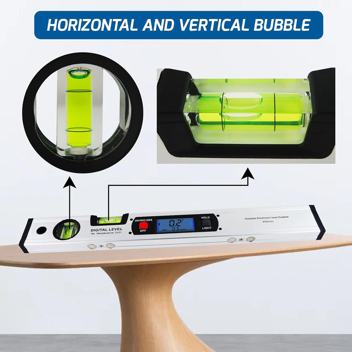 Winkelsucher Werkzeugmesser Digital mit Stufe und Magnete