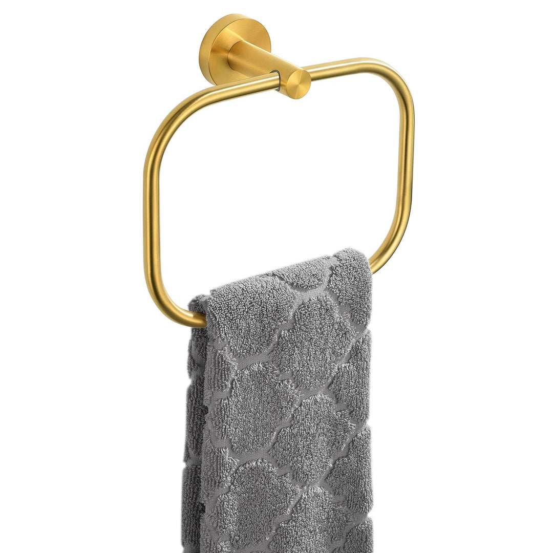 Angle Simple Schwenkbarer Handtuchring, SUS 304 Edelstahl Handtuchhalter Aufhänger für Badezimmer Wa