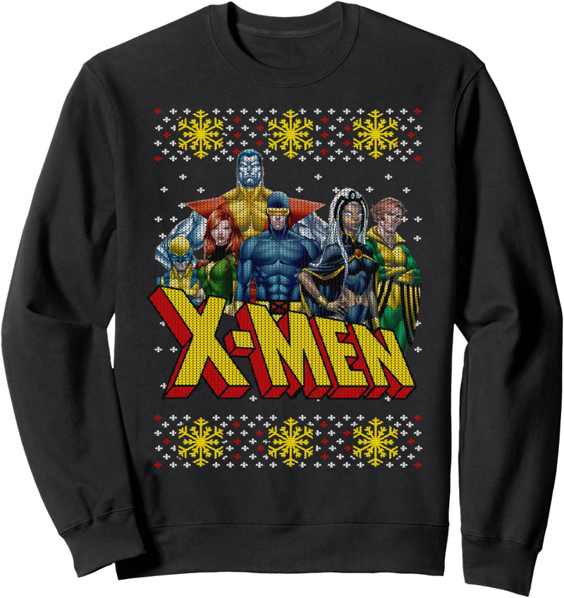 Marvel X-Men Group Ugly Weihnachten Sweatshirt