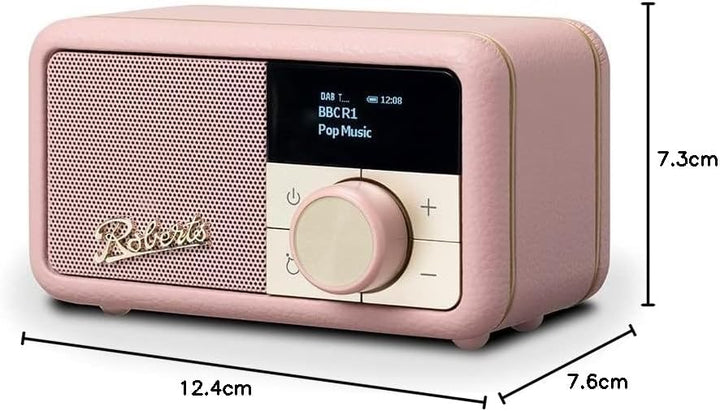 Radio Roberts Revival Petite – Tragbares Kompaktradio mit DAB+/FM, Bluetooth, 20 Stunden Akkulaufzei