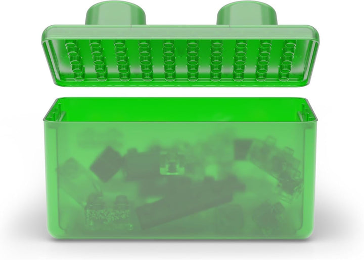 Jelly Blox Stash & Stack (2-in1 Aufbewahrungskoffer), Bauspielzeug ab 2 Jahren, mit 30 Sensorische B
