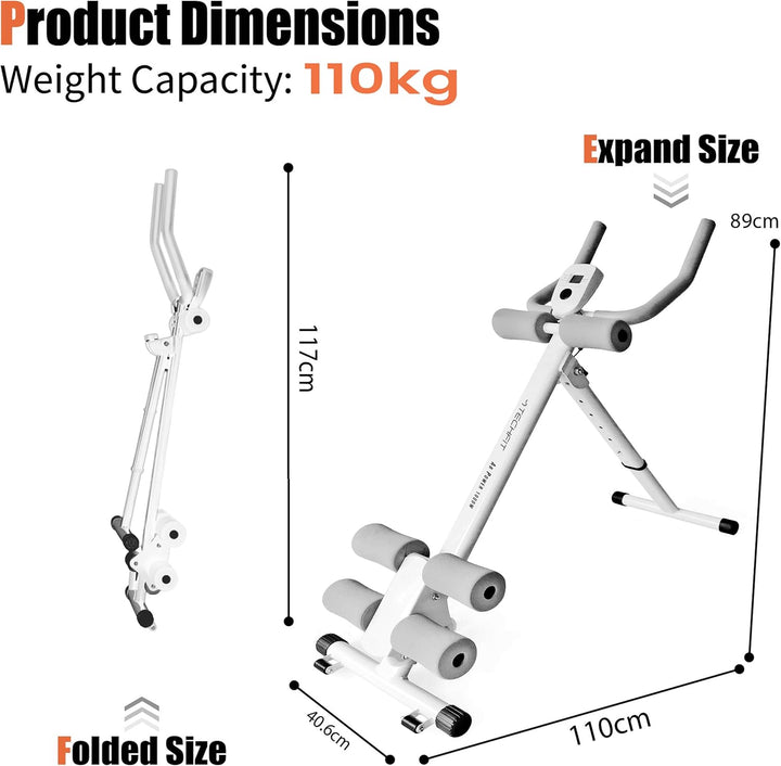 TechFit Multifunktions-Bank Total Trainer – Revolutionäre Bauchbank, faltbar, ideal für Bauchmuskeln