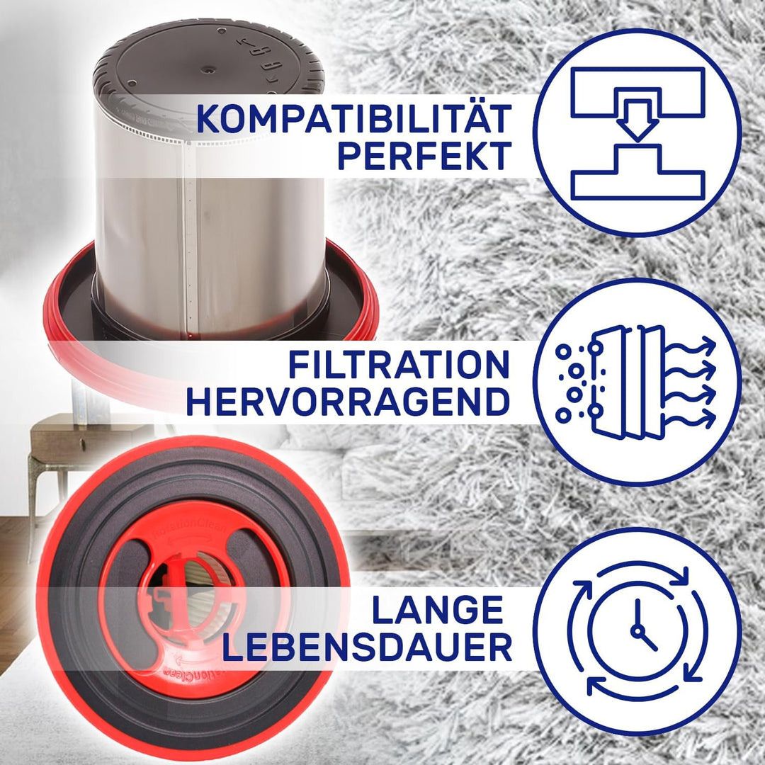 HEPA Filter für Akku Staubsauger mit dem Originalcode 12040193 für Bosch Unlimited 7 - MADE IN GERMA