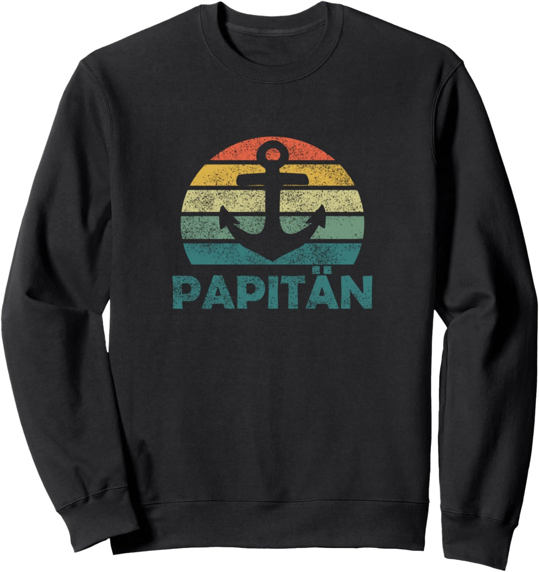 Papitän Vatertag bester Papa Anker Norden Kapitän Sweatshirt