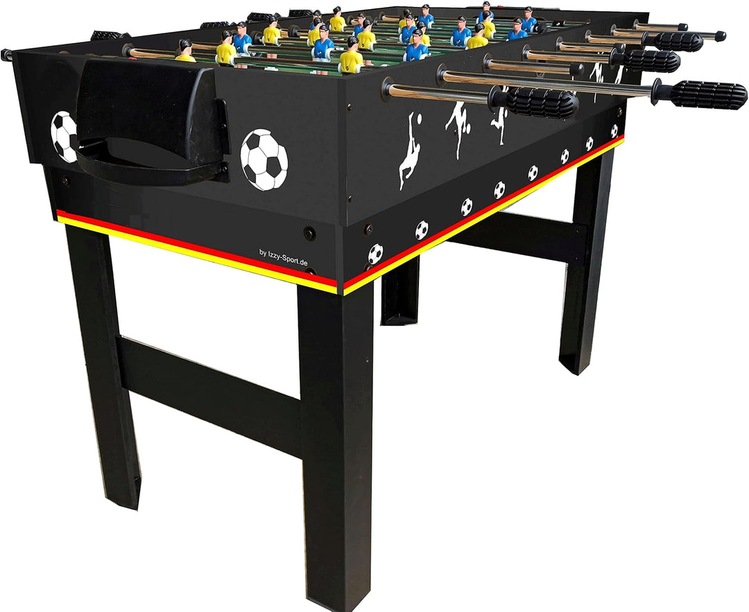 Izzy Tischkicker Multigame Spieletisch 4 in 1, inkl. komplettem Zubehör, Spieltisch mit Kickertisch,