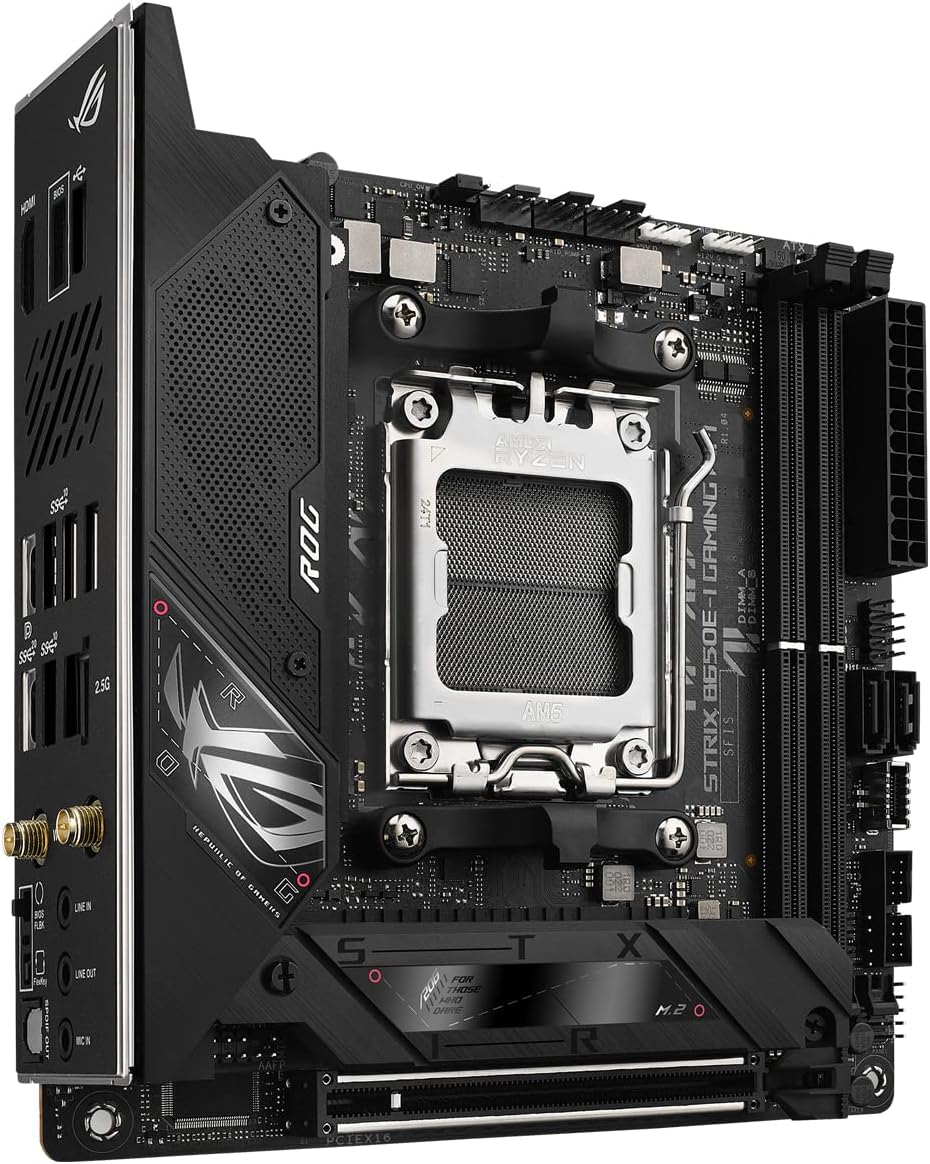 ASUS ROG STRIX B650E-I GAMING WIFI Mainboard Sockel AMD AM5 (Ryzen 7000, Mini-ITX, DDR5 Speicher, 10