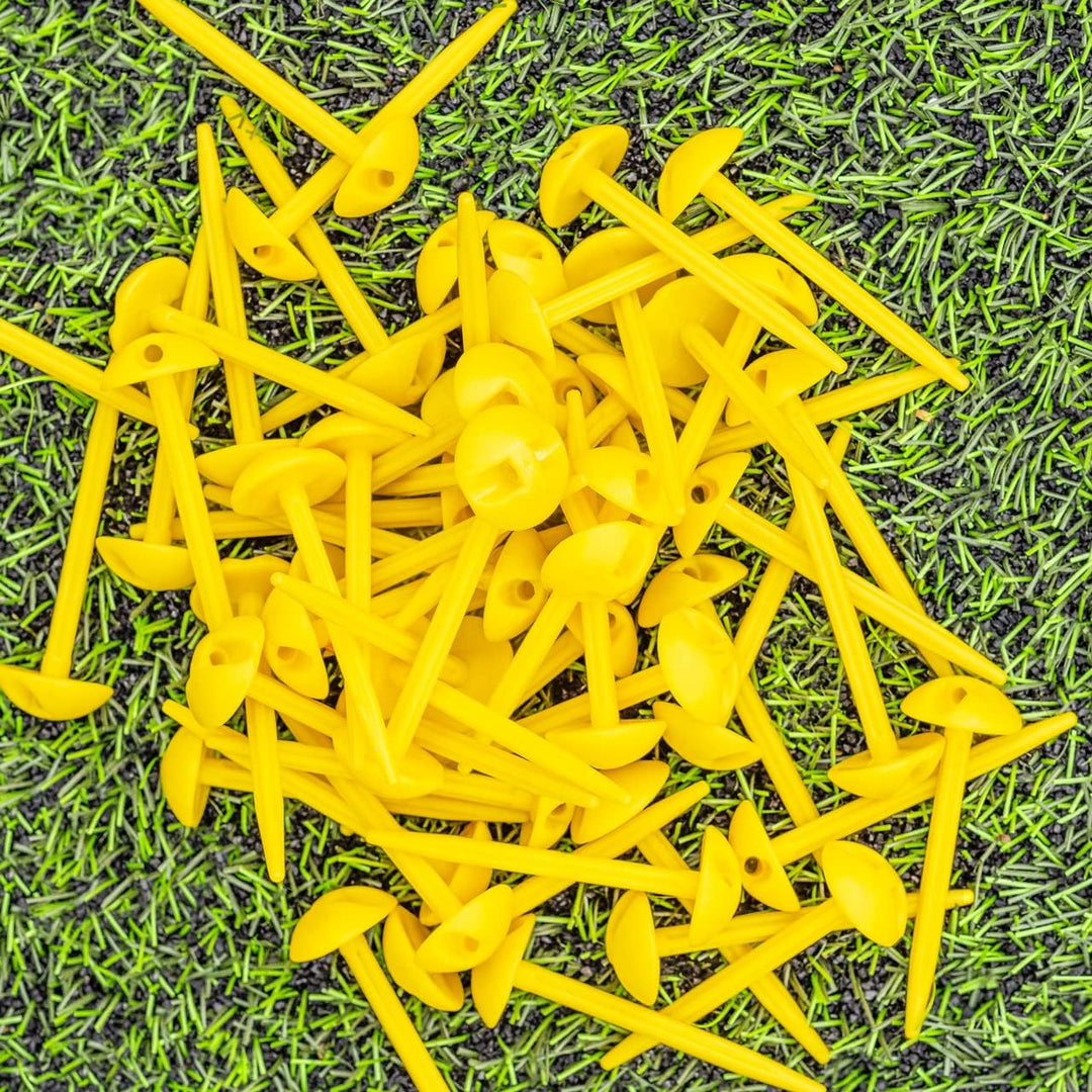 FORZA 100m Spielfeldmarkierungsband [3 Farben] - Linienmarkierung für Sportplätze Gelb, Gelb