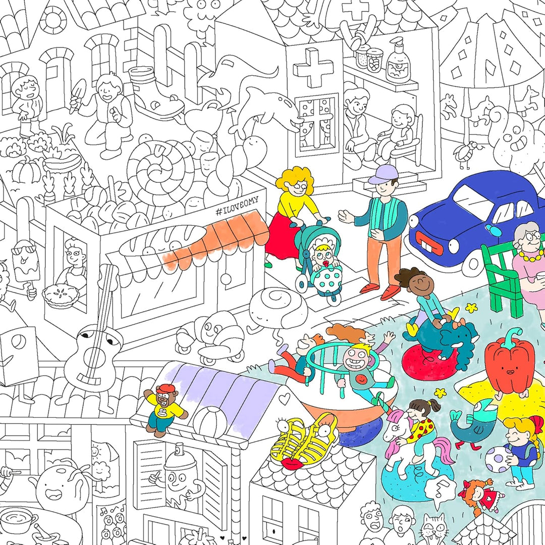 Omy Riesiges Malposter für Kinder – Kinderleben Kids Life, Kids Life