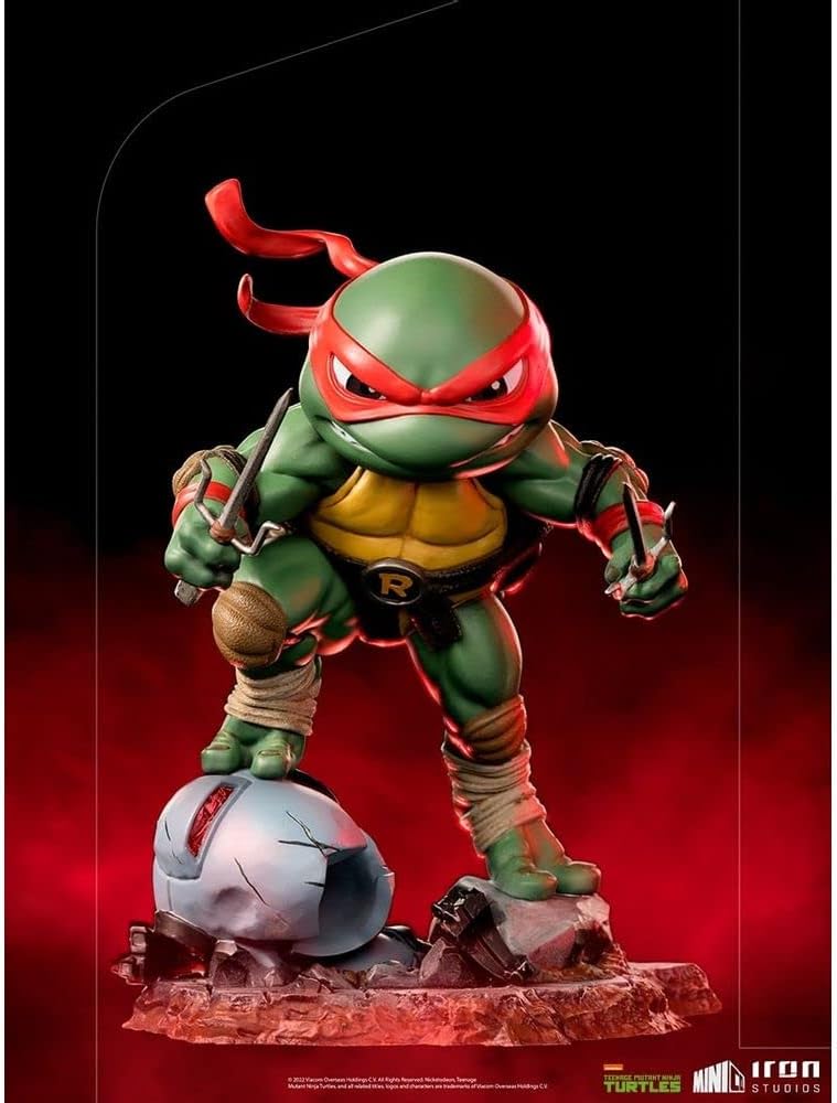 Iron Studios 84056 TMNT Raphael Minico statuen, Mehrfarbig