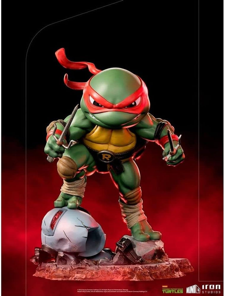 Iron Studios 84056 TMNT Raphael Minico statuen, Mehrfarbig