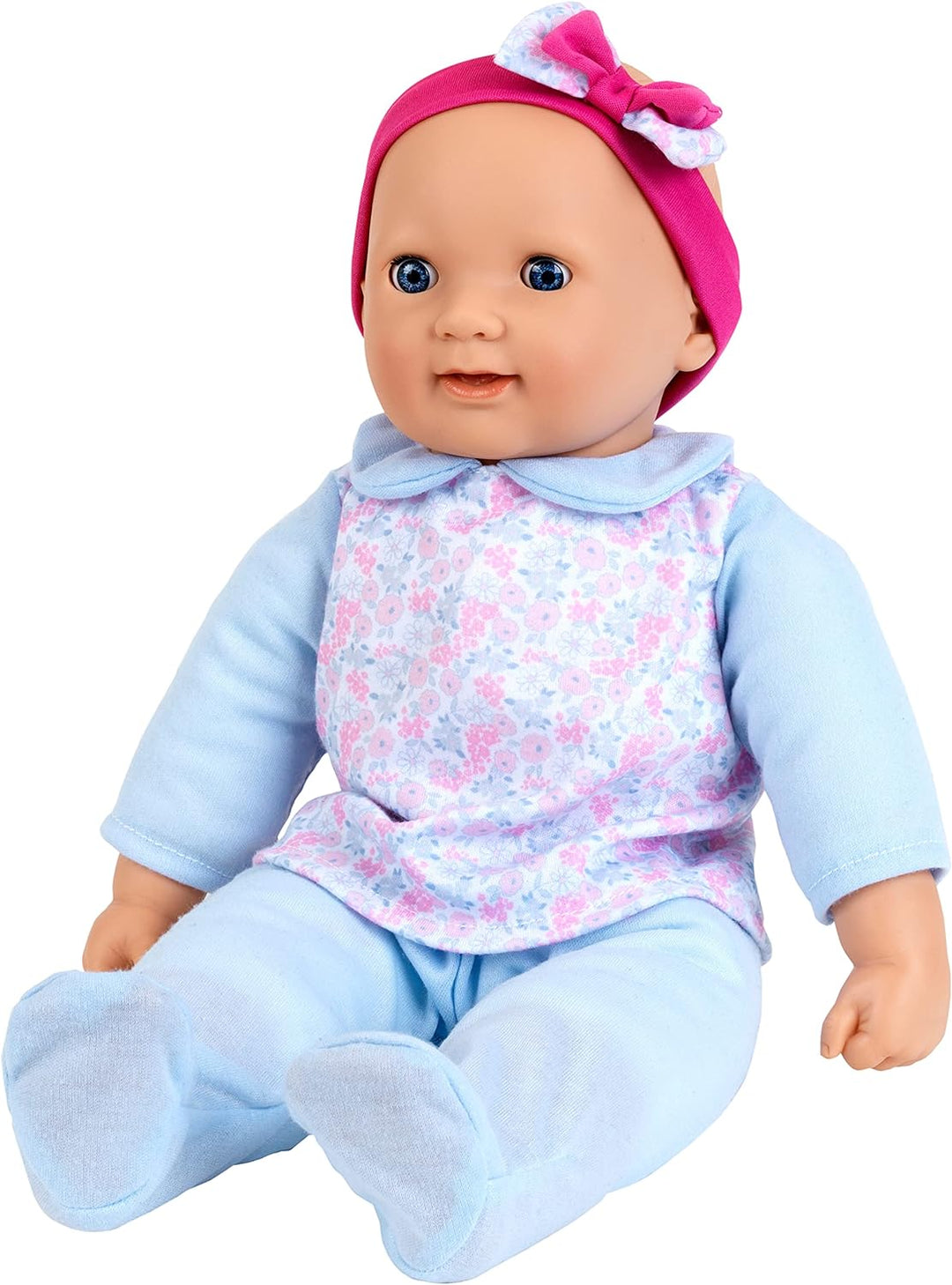 Theo Klein 1717 Baby Coralie interaktive Baby-Puppe | Mit 30 lebensechten Funktionen, Fläschchen und
