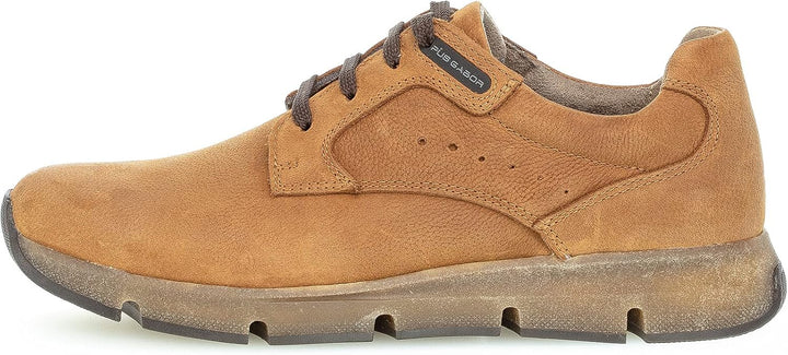 Pius Gabor Herren Sneaker Low, Männer Halbschuhe,Wechselfussbett,Superflex Sohle 41 EU Braun Tobacco