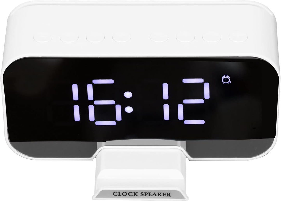 Elprico Radiowecker, D-88 Multifunktionaler Bluetooth-Wecker mit Lautsprecher, Lautsprecher mit Zwei