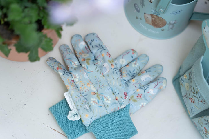 Little Dutch 9114 Gartengeräte Set für Kinder inklusive Tasche 10-teilig - Forest Friends