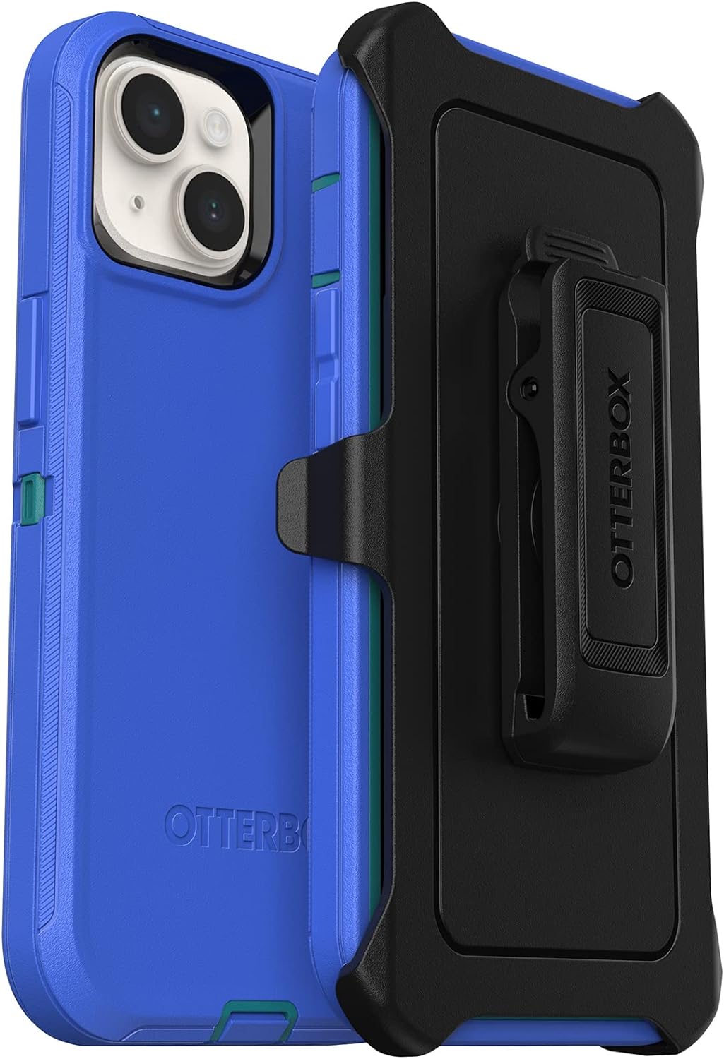 OtterBox Defender Series Displayless Edition für iPhone 14 Plus, Regenschutz, Blau Defender Serie He