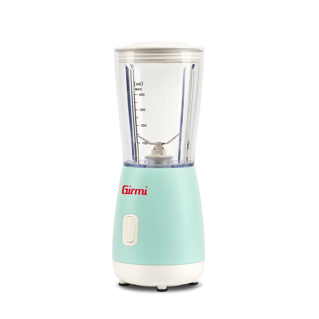Girmi FR06 Mixer, 170 W, Kapazität 400 cc, 4 Edelstahlklingen, PULSE-Funktion, Messbecher, Sicherhei