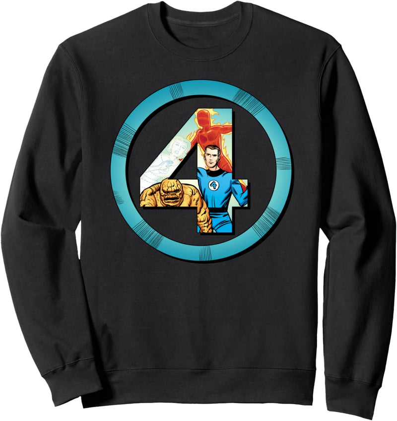 Marvel The Fantastic 4 Super Heroes Retro Sweatshirt