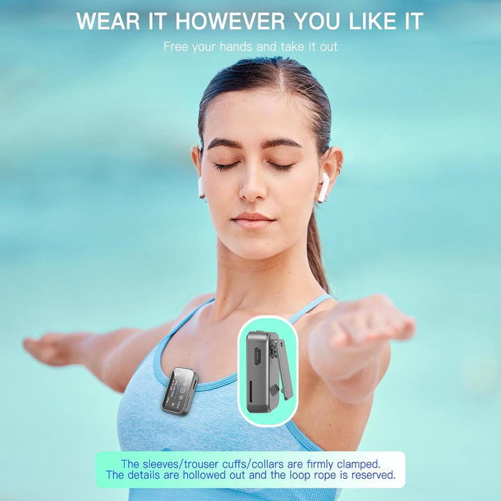 Cuifati 32 GB MP3 -Player mit Bluetooth &amp; Back -Clip, 1,47in Voll -Touchscreen -tragbarer Musikplaye