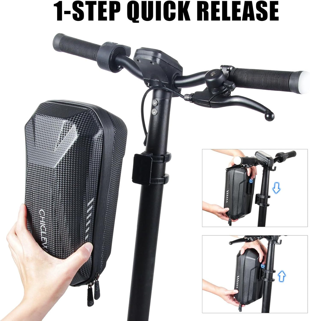 CHICLEW 3L Grosse Kapazität Scooter Tasche, Schnellverschluss Tragbare Tasche E Scooter, wasserdicht
