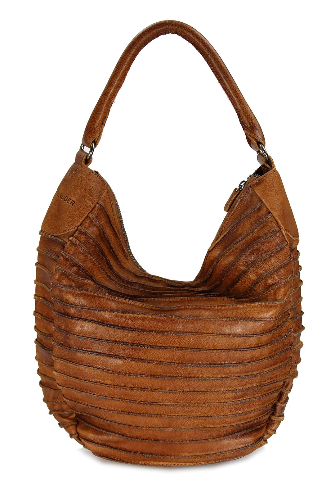 FREDsBRUDER Handtasche Riffeltier S Einheitsgrösse Cognac (Braun), Einheitsgrösse Cognac (Braun)