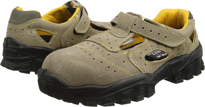 COFRA Sicherheitssandale New Brenta S1P SRC Gr.42, Arbeitsschuhe und Sicherheitsschuhe Veloursleder,