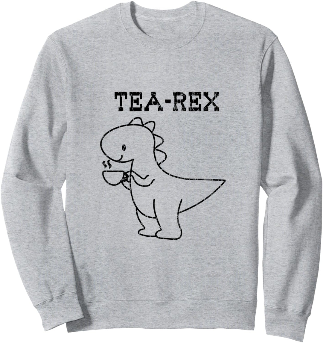 Tea-rex Lustige Trinker-Grafik Sweatshirt