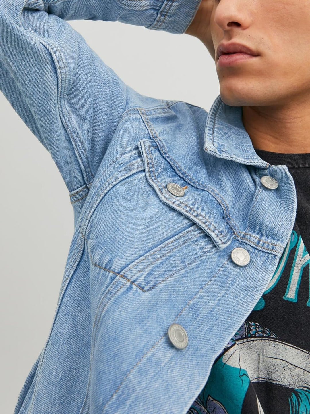 JACK & JONES male Jeansjacke Jeansjacke S Blue Denim, S Blue Denim