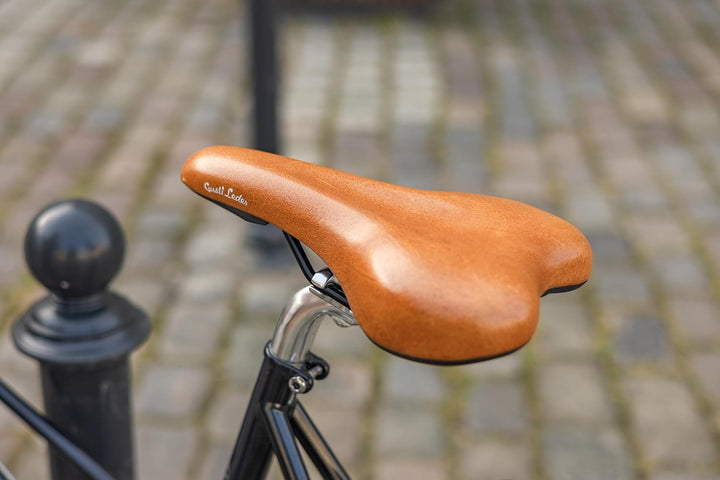 Gusti Fahrradsattel Leder - Geraint T. Fahrradsattel Ledersattel weich Sattel Fahrrad Rennrad Echtes