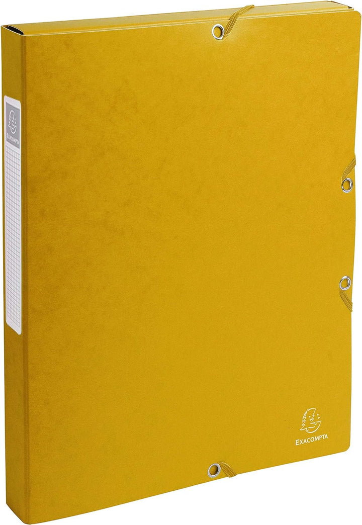 Exacompta 50309E 8er Pack Premium Sammelboxen aufgebaut mit Gummizug 25 mm breit aus extra starkem C