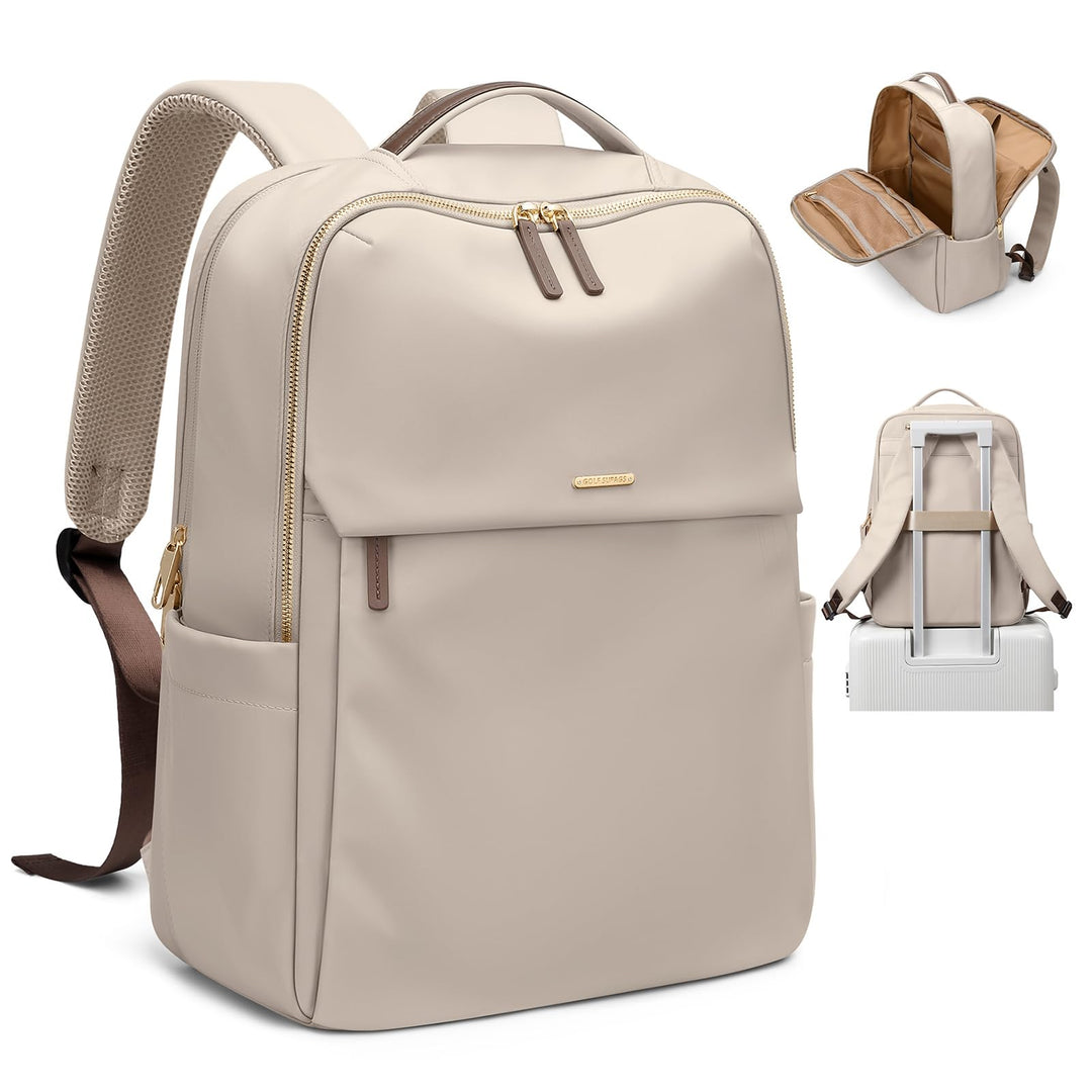 GOLF SUPAGS Laptop Rucksack Damen für 15,6 Zoll Arbeitsrucksack Anti Diebstahl Casual Daypack für Ar