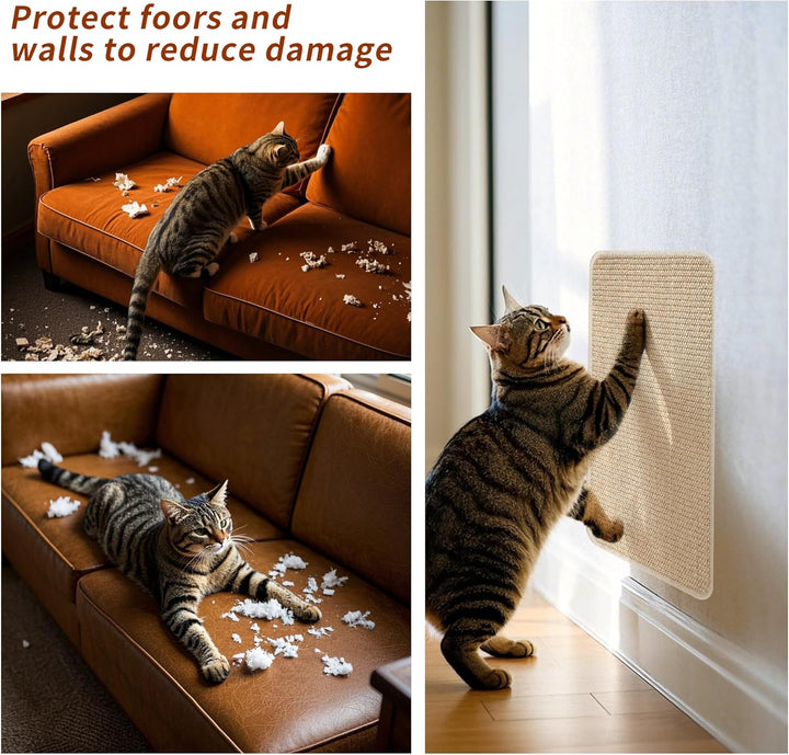 2 Stück Kratzmatte Katze,Kratzbretter Katze Sisal,50x25cm,Katzen Kratzbrett,widerstandsfähig,Geeigne
