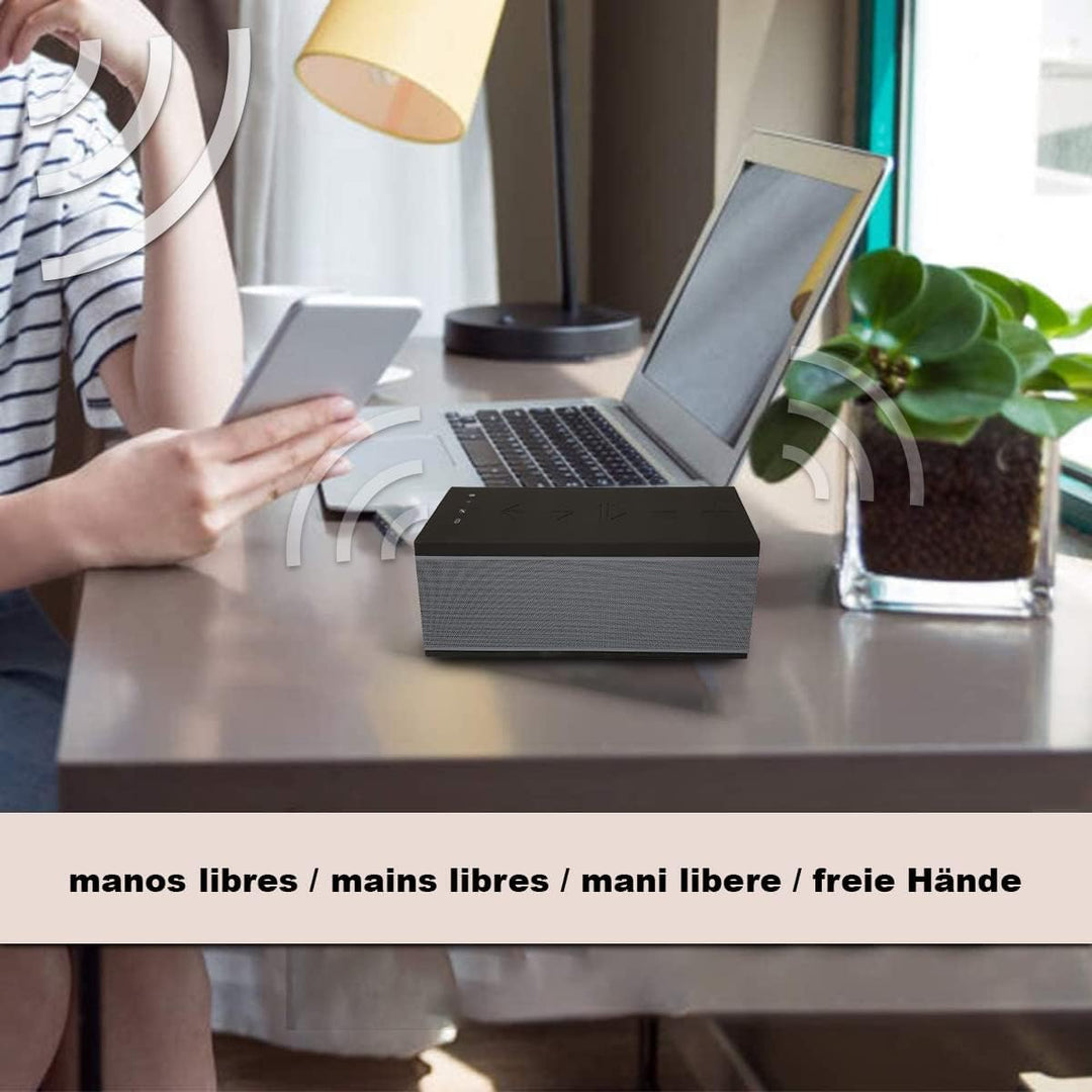 BSL-miniPRO Tragbarer WLAN- und Bluetooth-Lautsprecher | Freisprecheinrichtung | für eine Vielzahl v