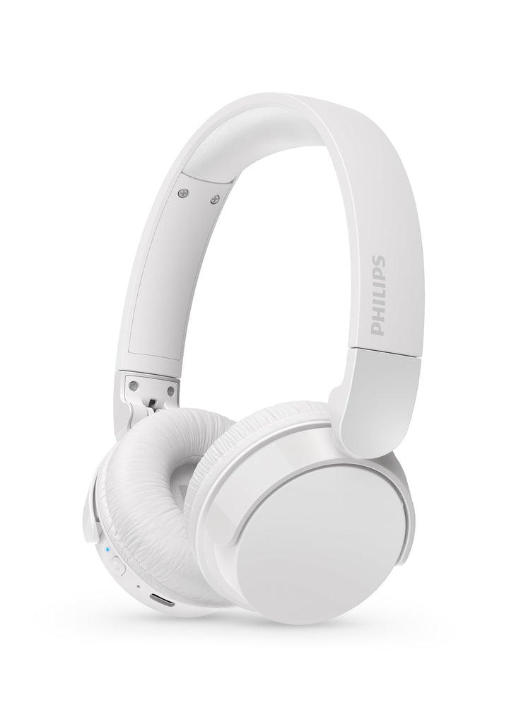 Philips TAH4209WH Leichter ohraufliegender kabelloser Bluetooth-Kopfhörer mit passiver Geräuschisoli