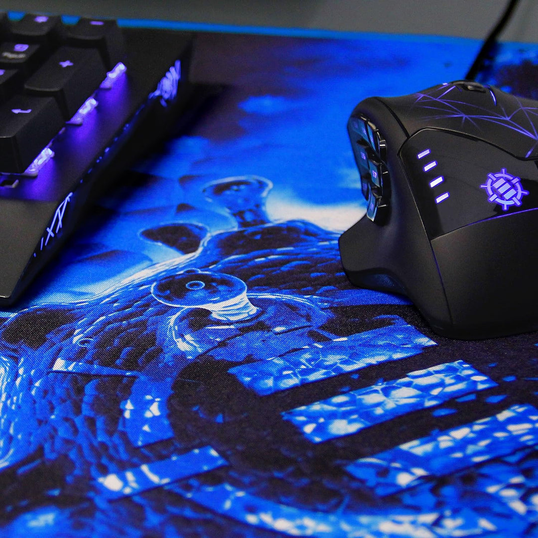 ENHANCE GX-MP2 Extended Gaming Mauspad - XXL Mauspad (80 x 35 cm) Mehrfarbig (Blau/Schwarz), Mehrfar
