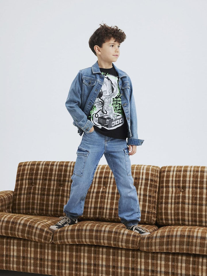 NAME IT boy Jeansjacke Klassische 98 Medium Blue Denim, 98 Medium Blue Denim