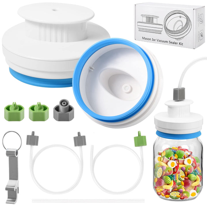Verbessertes Einmachglas-Versiegelungs-Set, Versiegelungs-Set mit Schläuchen, kompatibel mit FoodSav