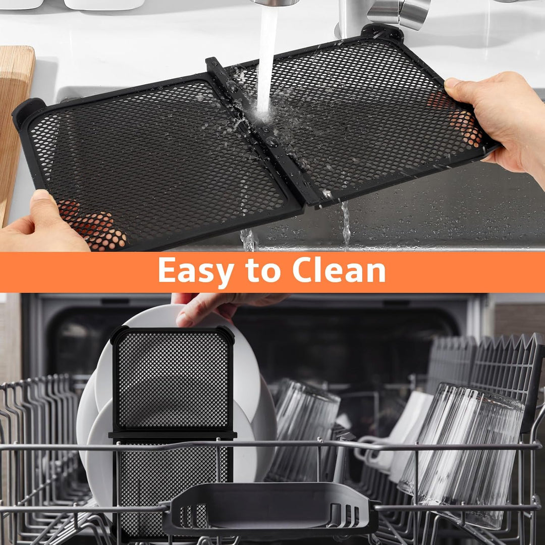 Spritzschutz für Ninja Foodi Flexdrawer 10,4 l Heissluftfritteuse AF500eu, Wiederverwendba Silikon A