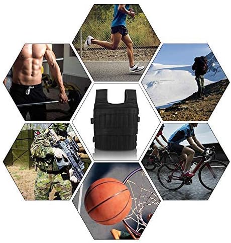 VGEBY1 Gewichtsweste, Oxford Cloth 15KG Gewichtsweste für das Krafttraining