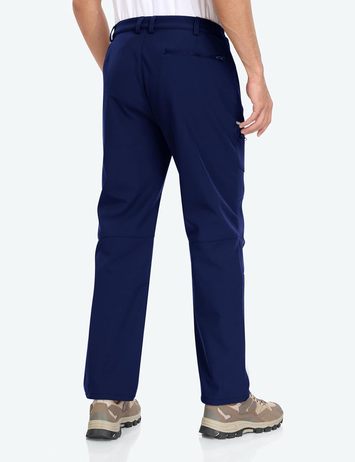 MoFiz Herren Wanderhose Warm Gefüttert Outdoorhose Wasserdicht Skihose Softshellhose Winddicht Arbei