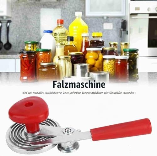 Ausla Manuelle Verschliessmaschine, Edelstahl Manuelle Dosen Sealer Crimpgerät Dosenversiegelung Man