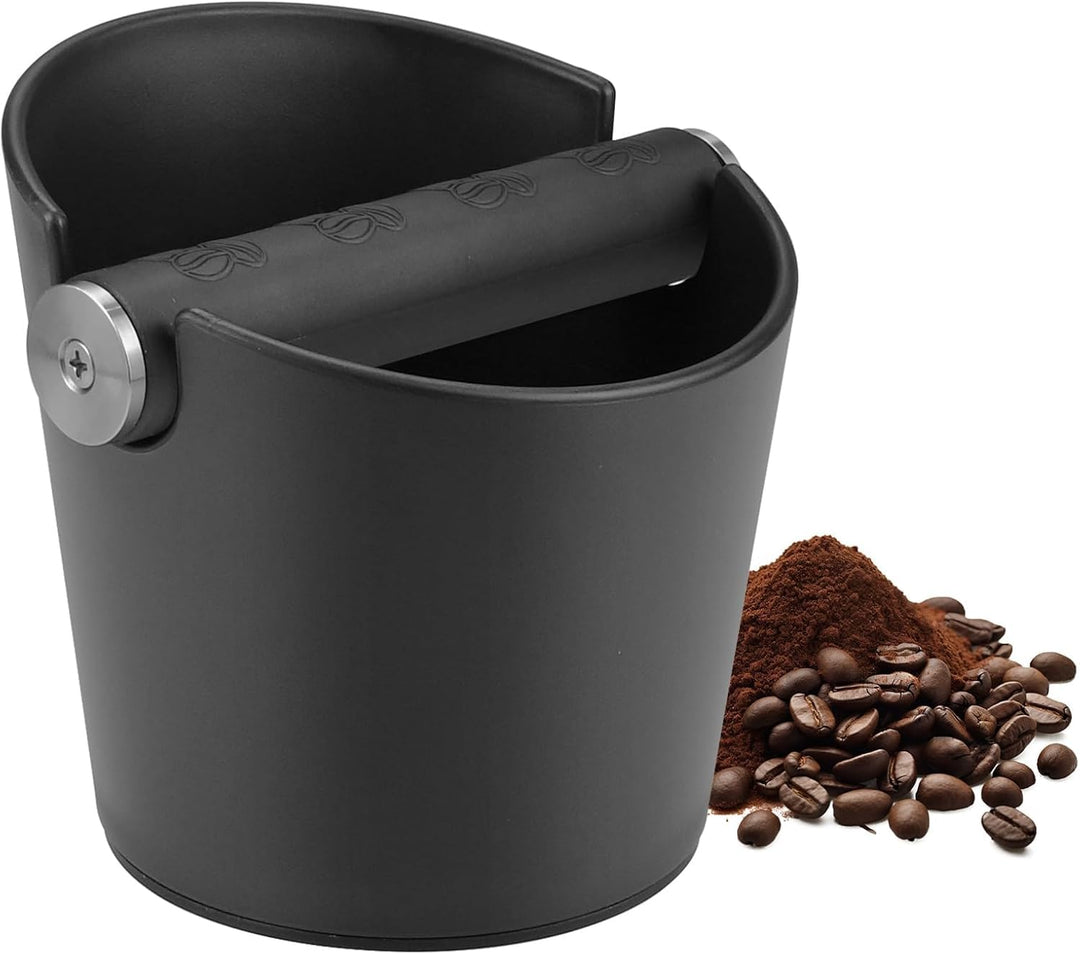 Abklopfbehälter für Siebträger, Knock Box Abklopfbehälter Kaffeesatz, Abschlagbehälter für Siebträge
