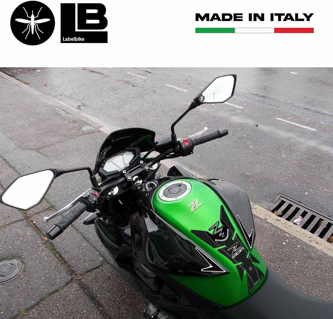 labelbike - KIT Harz Aufkleber Carbon Schutz kompatibel mit Motorrad Z800 Kawasaki Z 800