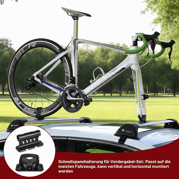 Gabelhalterung Fahrrad 1x Gabelhalterung + 1x Hinterradhalterung Aluminium Fahrradgabelhalterung Unt