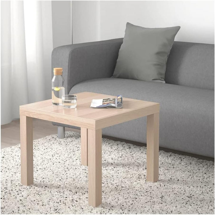 IKEA Lack Beistelltisch 55x55 cm in weiss gebeizter Eichenoptik