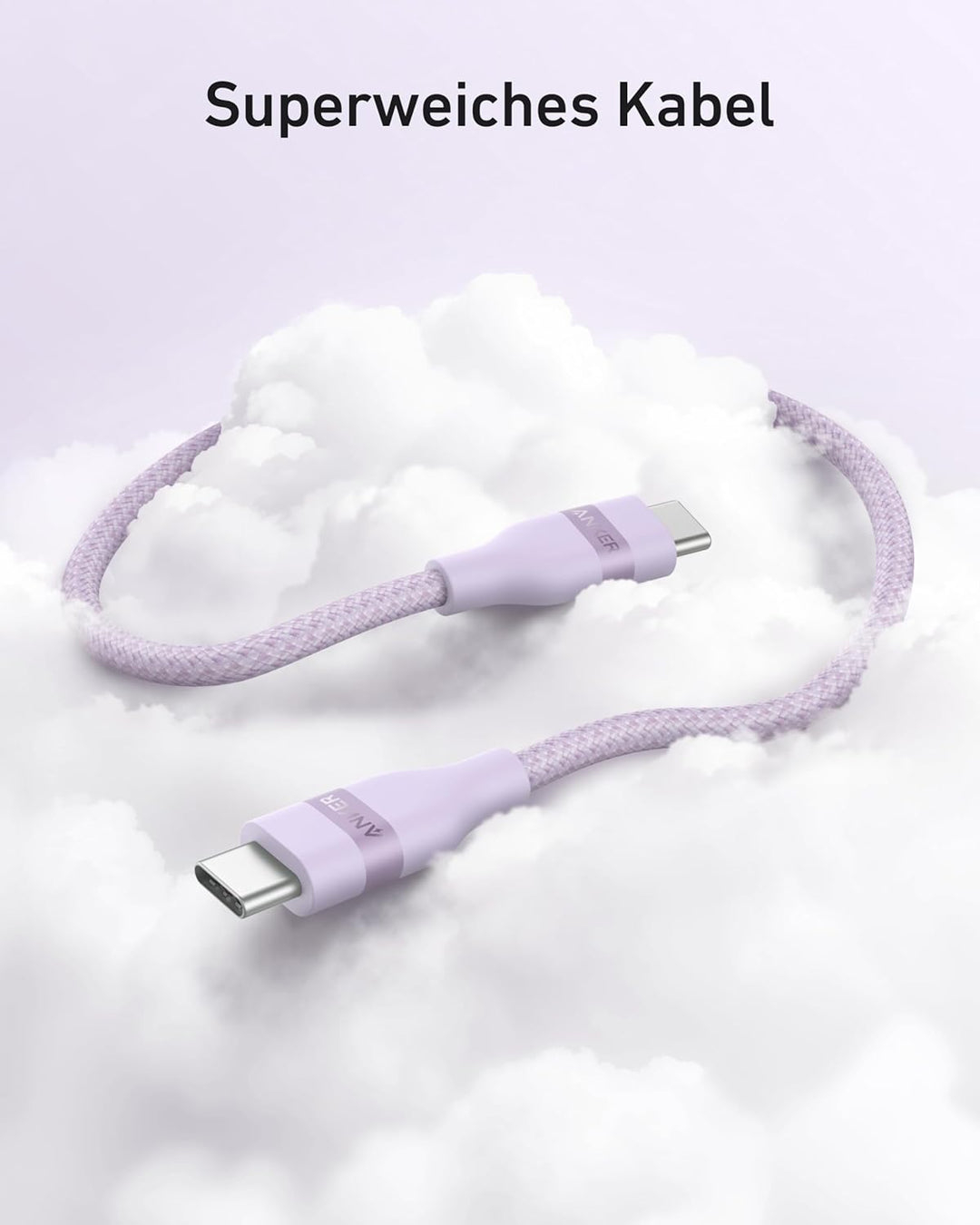 Anker Nano 240W USB C auf USB C Kabel, [1 Stück 1,8m] PD 3.0 Schnellladekabel USB C Kable, flexibel