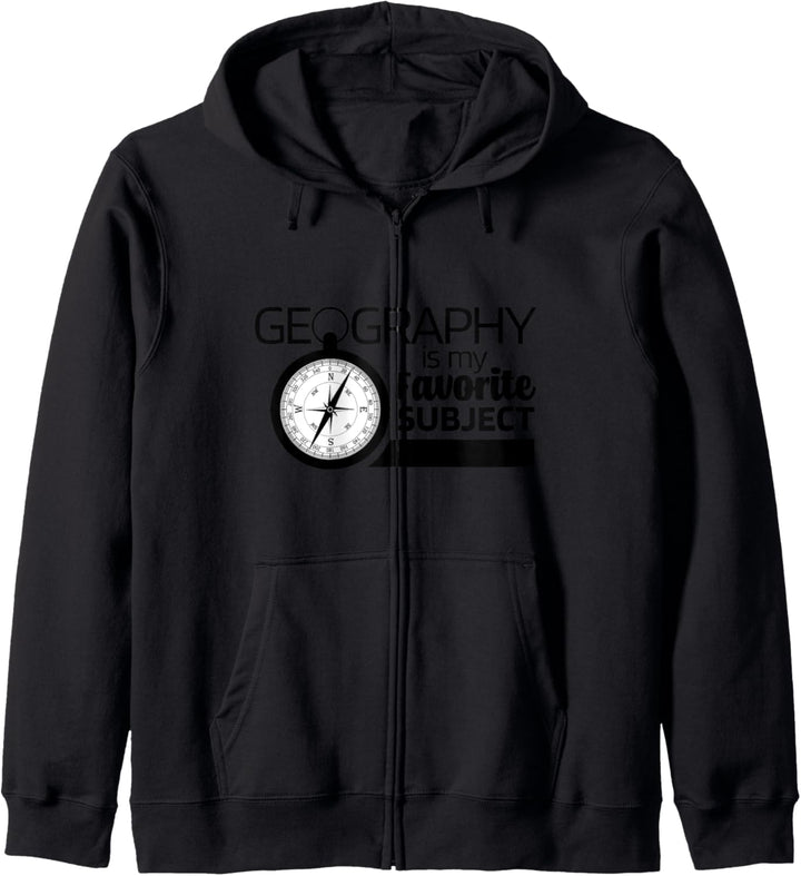 Funny Geography Is My Favorite Student Travel Design Kapuzenjacke