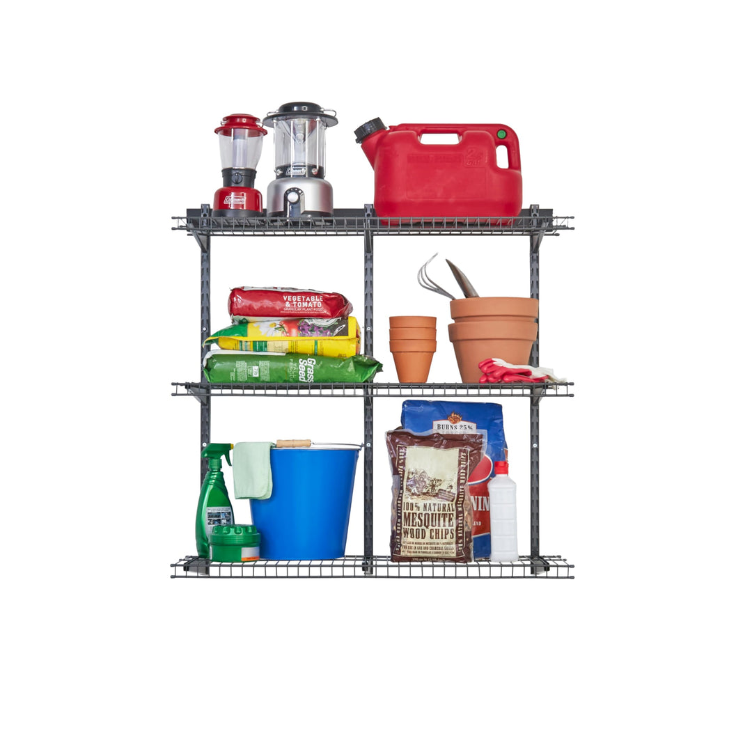 Rubbermaid Fasttrack Schienenaufbewahrung, 91,4 x 30,5 cm, 3 Regalböden, 159 kg pro Regal, für Zuhau