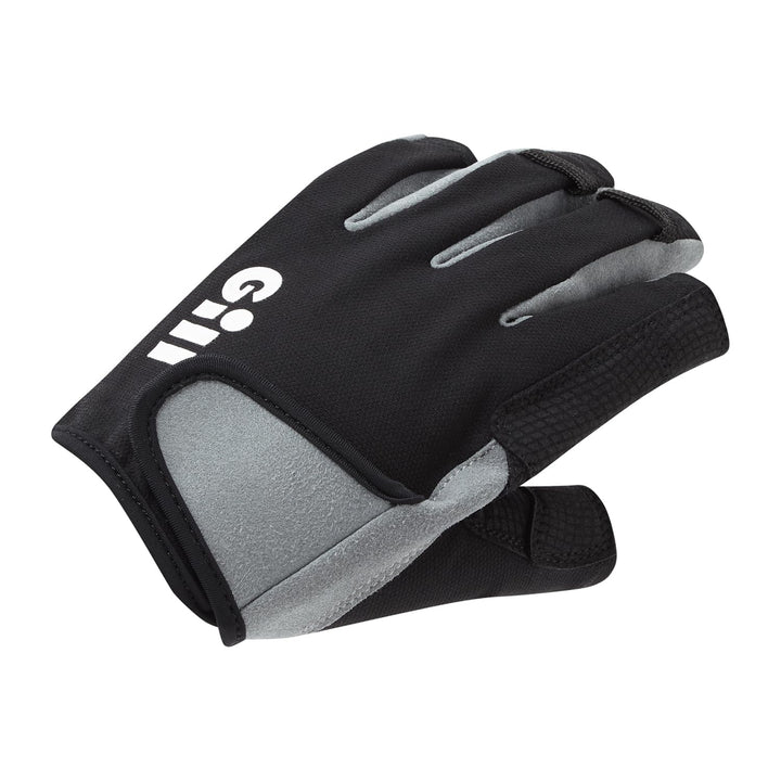 Gill Mens Deckhand Kurzfingersegeln und Beiboothandschuhe - Schwarz, L