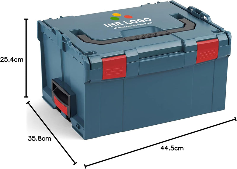 Bosch Sortimo L BOXX 238 Professional Blau anpassbar mit Ihrem Logo | L BOXX Grösse 3 | Werkzeugkoff