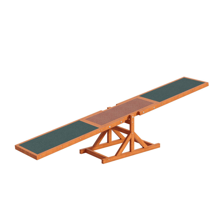 Wiltec Hundewippe 180x30x30cm für kleine & grosse Hunde zum Hundesport z.B. Agility Training, aus Ho